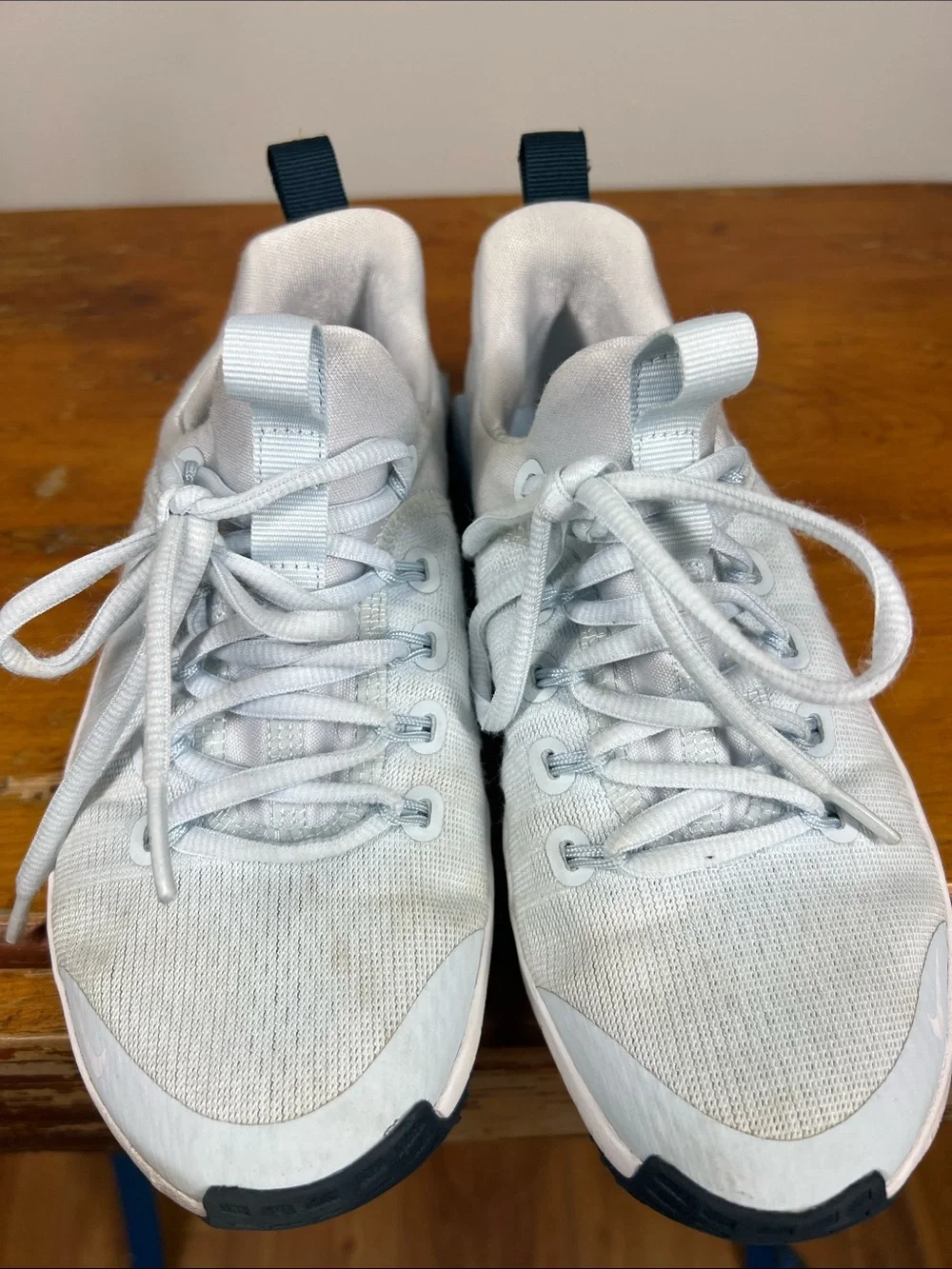 Nike Free Pale Blue and White Flex Run Sneakers